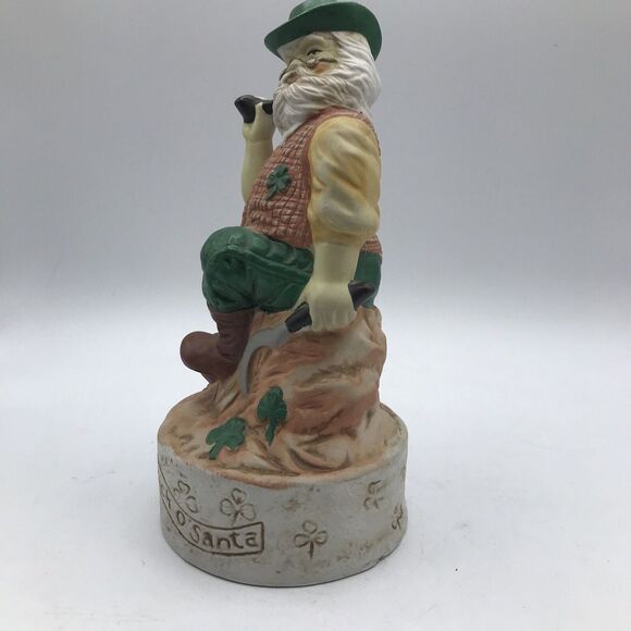 Patrick O' Santa‎ Figurine Statue Music Box 9"  Irish Santa works see video - Picture 4 of 6